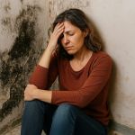 Desconchón en pavimento de cemento por humedad